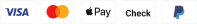 Accepted payment methods: Visa, Mastercard, Apple Pay, Check, PayPal